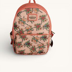 Loungefly Stranger Things Floral Mini Backpack‎ Pink Netflix